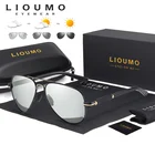 Солнцезащитные очки-авиаторы LIOUMO, мужские, женские, мужские, поляризационные, фотохромные, очки-хамелеоны, 100% защита от ультрафиолета