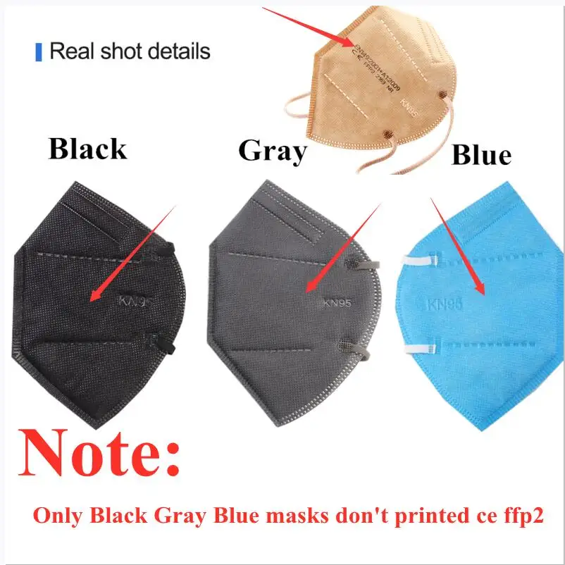 Mascarilla FPP2 Homologada 5 Layers Adult FFP2 Mascarillas FP2 FFP3 9 Colors FFP2Mask Certified KN95 Masks Mascherina FFPP2 | Красота и