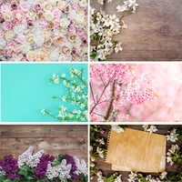 vinyl custom photography backdrops prop scenery flower and wooden planks photography background 190117sk 0001