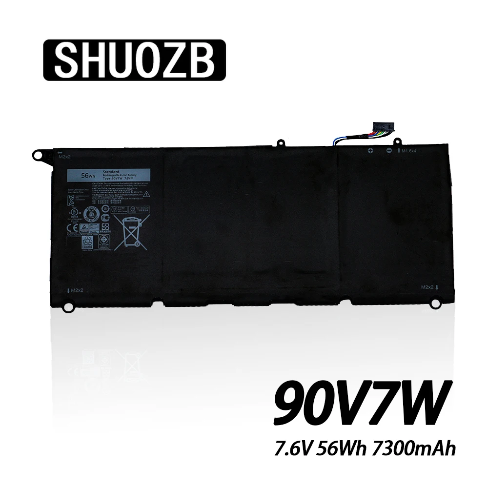 90V7W JHXPY 090V7W JD25G Аккумулятор для ноутбука Dell XPS 13 9343 9350 13D 0N7T6 DIN02 P54G 0DRRP RWT1R 7 6 V 56Wh 7300mAh