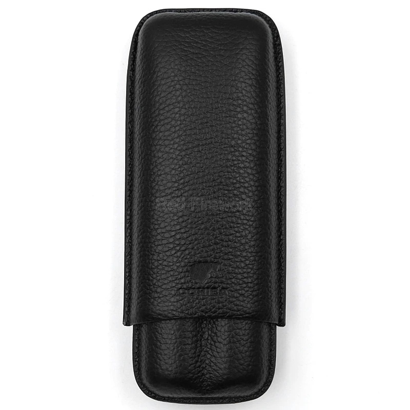 COHIBA из натуральной кожи 2 трубки портсигар Чехол держатель путешествия Карманный хьюмидор для сигар портативный чехол s для мужчин открытый с подарочной коробкой