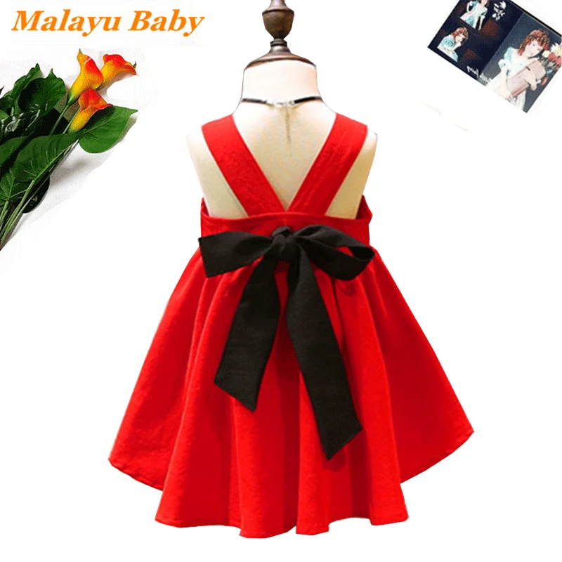 Милое летнее платье принцессы для маленьких девочек Новое Модное детское