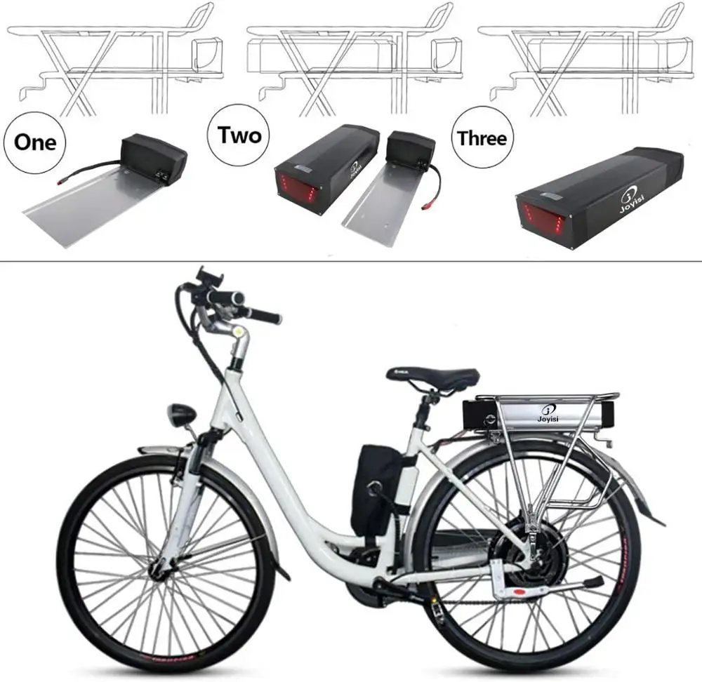 

Case-Ebike-Battery 48V High Capacity Electric Bicycle Battery Box Rear Rack Fat Bike Kits Shell