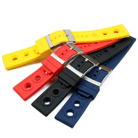 rubber strap mens and womens watch accessories pin buckle for breitling avengers challenger silicone strap 22mm24mm wristband