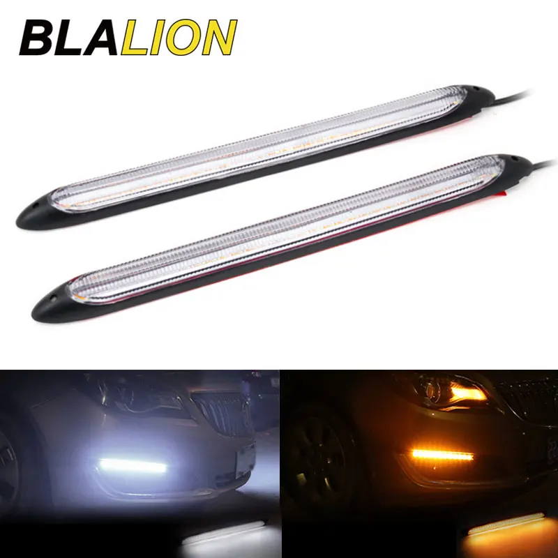 Автомобильный светодиодный DRL Габаритные огни Гибкие светодиодные полосы света