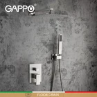 Смеситель для душа Gappo, латунный смеситель горячей и холодной воды для ванной комнаты, Душевая система Водопад, скрытый монтаж