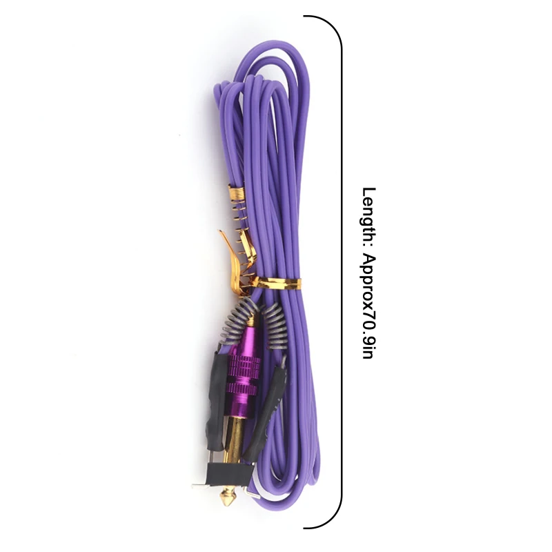 

1pcs Tattoo Clip Cord Hook Line Power Tattoo Cable For Tattoo Machine/Gun Foot Pedal Switch Power Supply Accessory 1.8M
