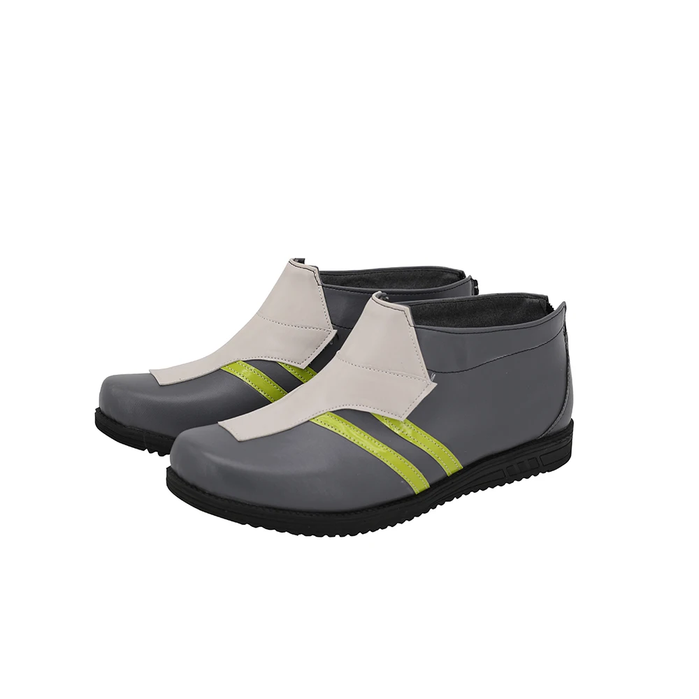 Обувь для косплея OW Genji серая обувь Shimada сапоги Гэндзи кожаная на заказ унисекс -