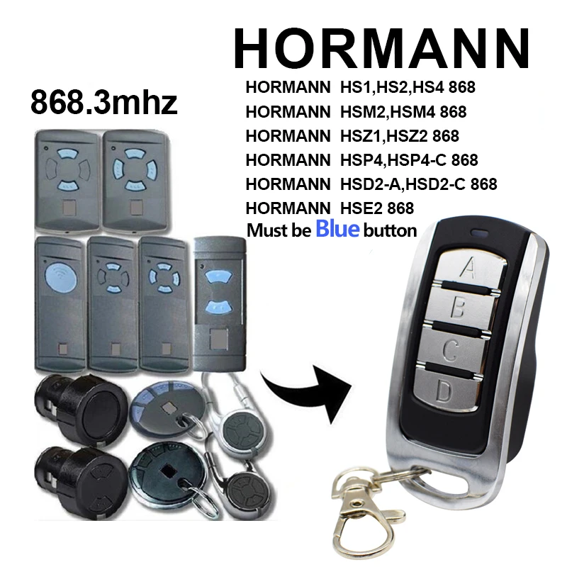 Пульт дистанционного управления HORMANN HSM2 HSM4 868 МГц пульт для ворот Hormann брелок