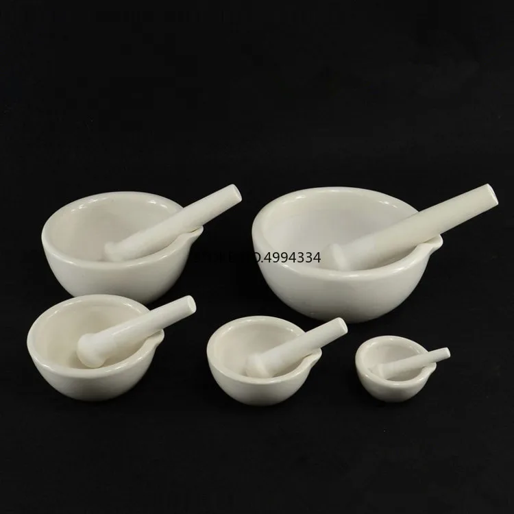

Free shipping Lab Porcelain Mortar and Pestle one pcs