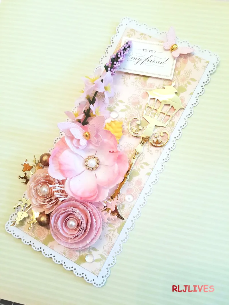 Металлические Вырубные штампы Slimline сделай сам скрапбукинг карточка трафарет