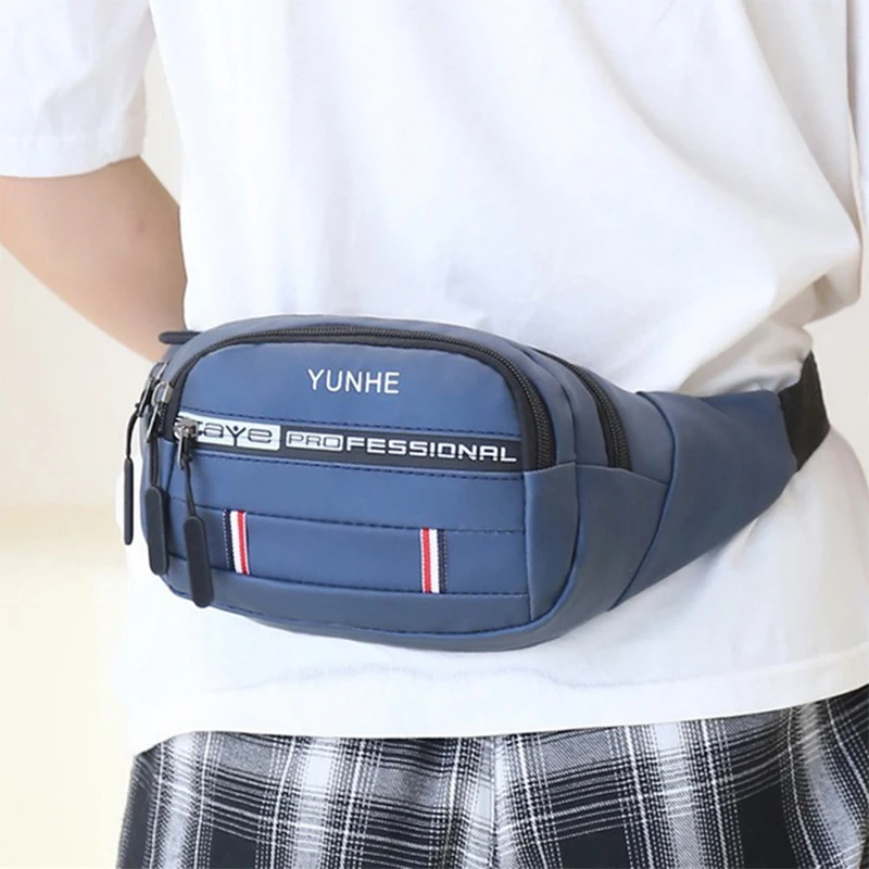 

Fashion Men Women Waist Bag Casual Fanny Pack Purse Large Phone Belt Bag Pouch Canvas Outdoor Travel Phone Bag Banana Hip Bags