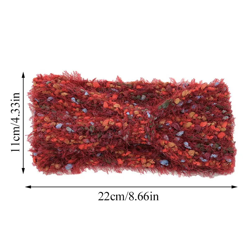 Красочные Бархатные плюшевые повязки на голову осень и зиму вязаные женские