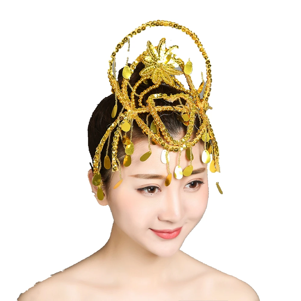 Головной убор для танцев и выступлений головной детей взрослых с изображением