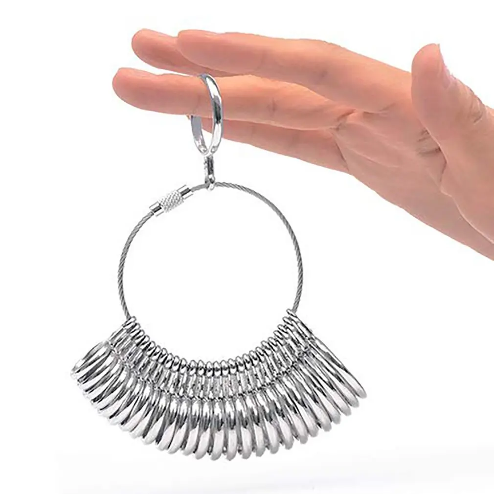 

US/HK/Japan size Useful Optional Standard Finger Ring Metal Meter Gauge Tools Measure Size for Jewelry Measuring Tools