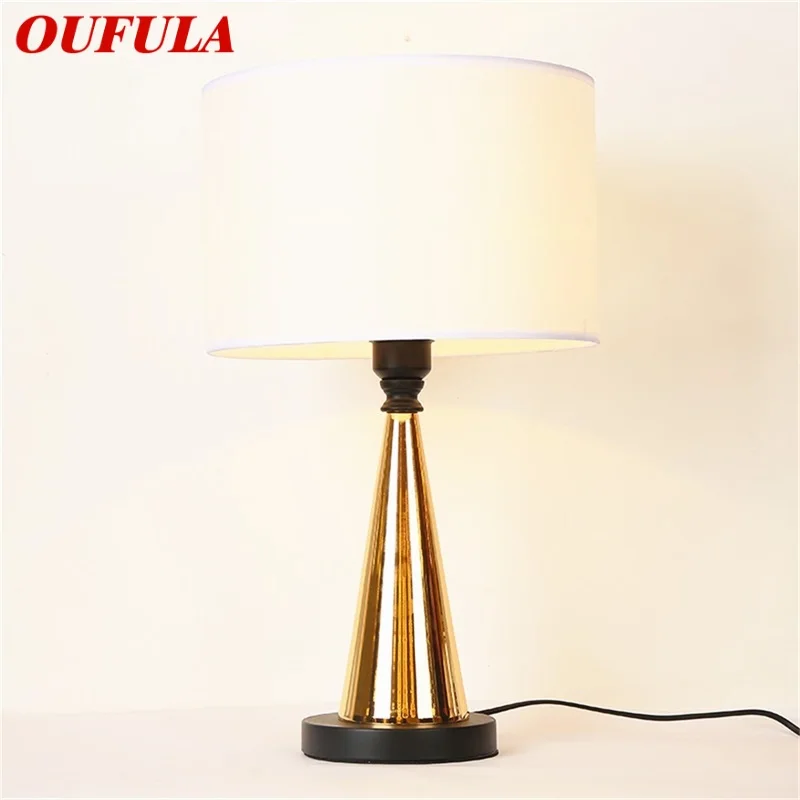 

OUFULA Dimmer Table Lights Contemporary LED Luxury Design Desk Lamps Decorative For Home Bedroom