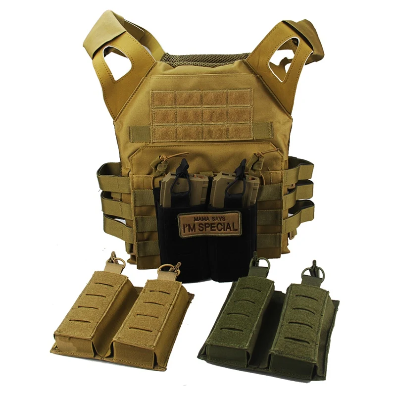 Тактический Molle подсумок Quick Release два Mag мешок универсальный эластичный фонарик