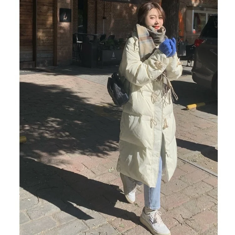 

Bread Suit Cotton Coat Women's Winter Loose Thickened Medium and Long Ins Cotton Coat Cotton Suit C549a