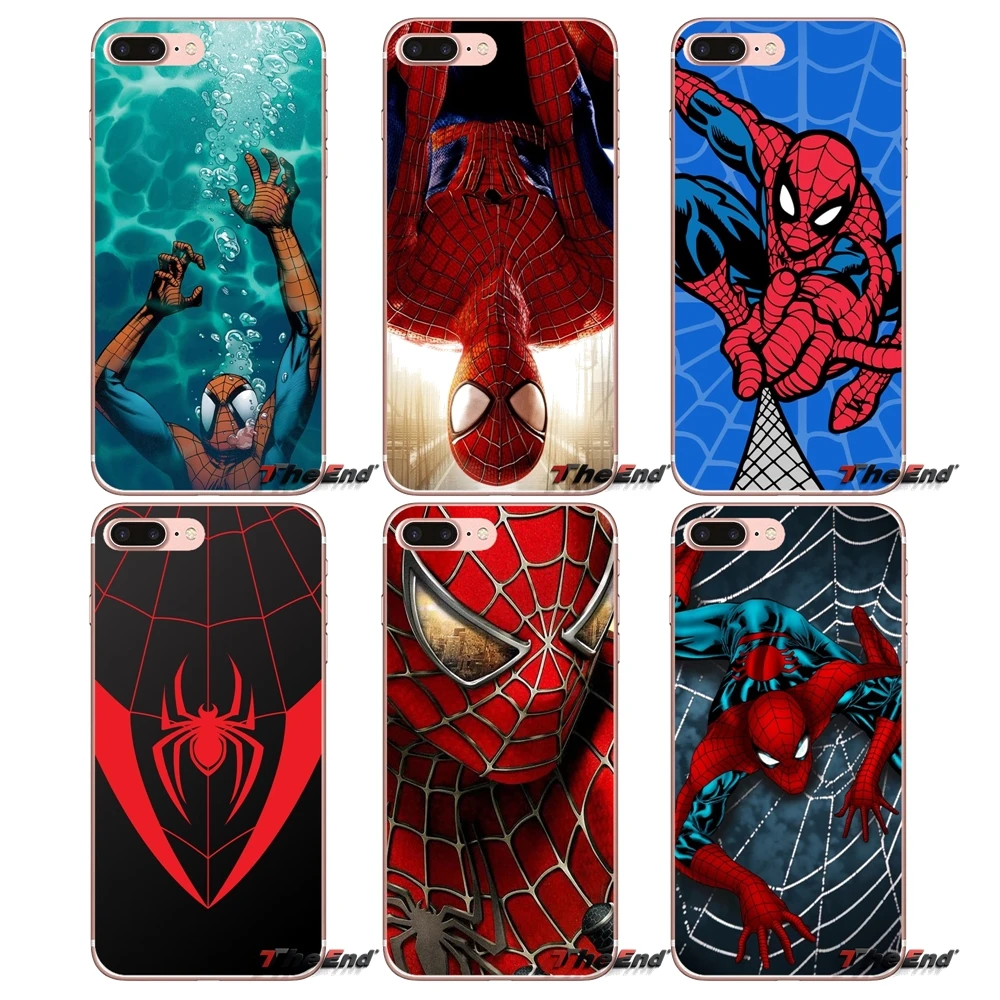 Marvel Comics &quotЧеловек паук&quot для Samsung Galaxy J1 J2 J3 J5 J7 A3 A5 A7 2015 2016 2017 J330 J530 J730 мягкий