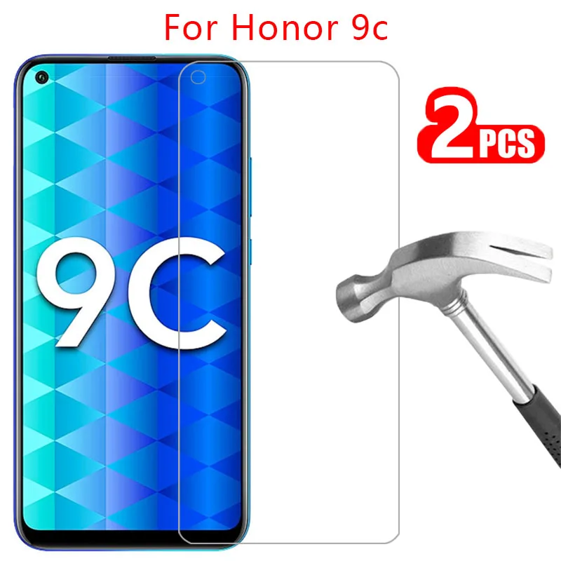 

protective glass on honor 9c screen protector tempered glas for huawei honor9c honer onor 9 c c9 safety film huawey huwei hawei