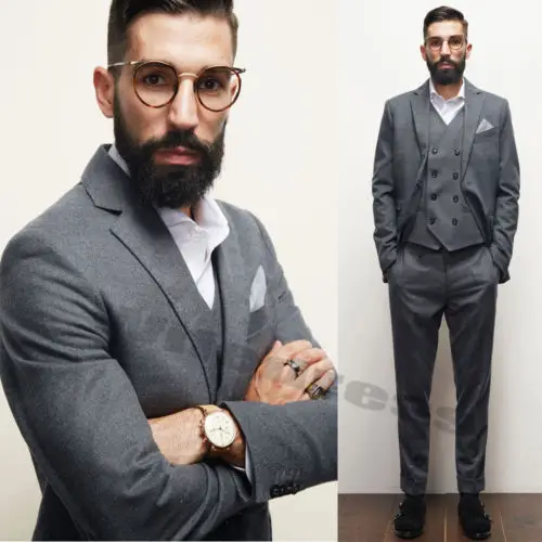 Твидовые шерстяные винтажные костюмы для мужчин по индивидуальному заказу