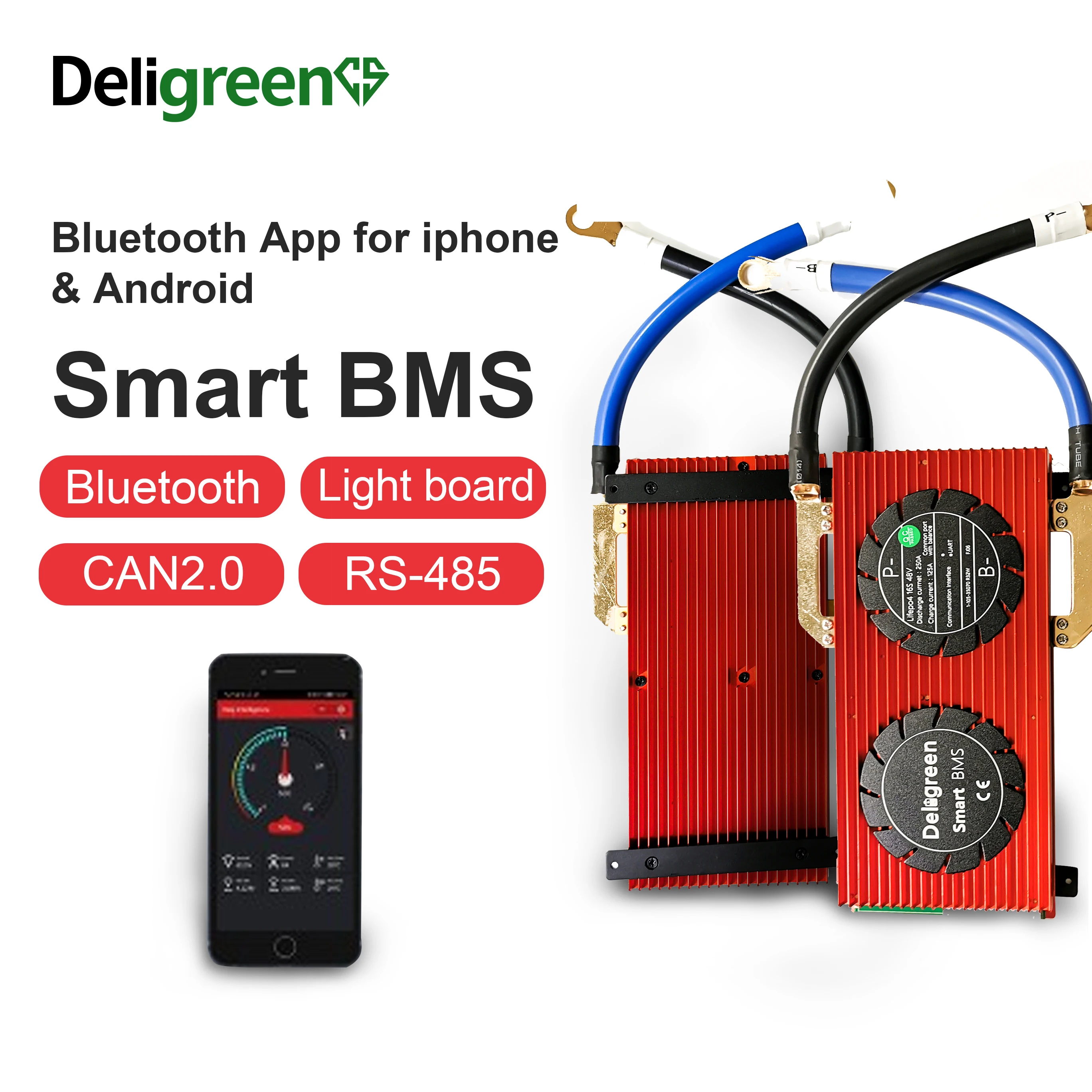 Deligrencs Smart BMS 4S 12V Bluetooth 80A 100A 150A 14 6 V LiFePO4 батареи PCB программное обеспечение