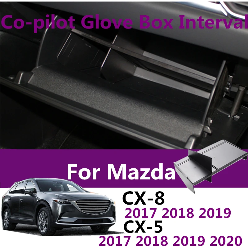 

Car Glove Box Interval Storage For Mazda CX5 CX8 20172018 2019 CX-5 CX-8 Car Tidying Box Interval Sorting Partition Accessories