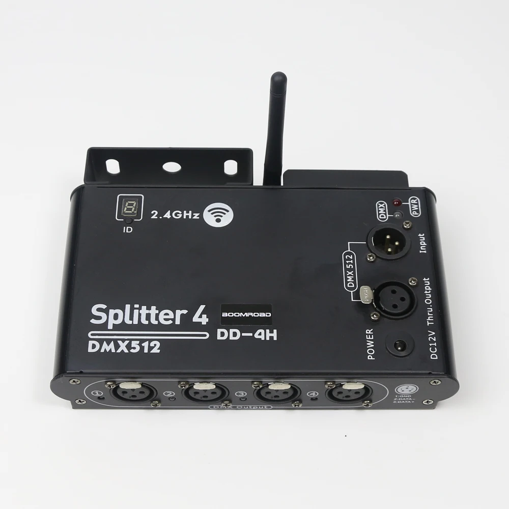 2 4G Беспроводной DMX сплиттер для сцены светильник влияние DMX512 усилитель сигнала 4