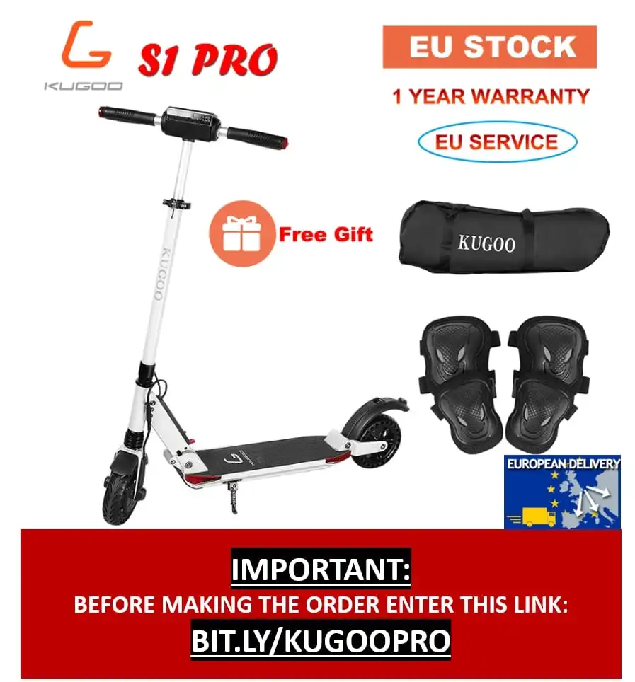 Оригинальный складной электрический скутер KUGOO S1 PRO 350 Ач Вт ЖК дисплей 3