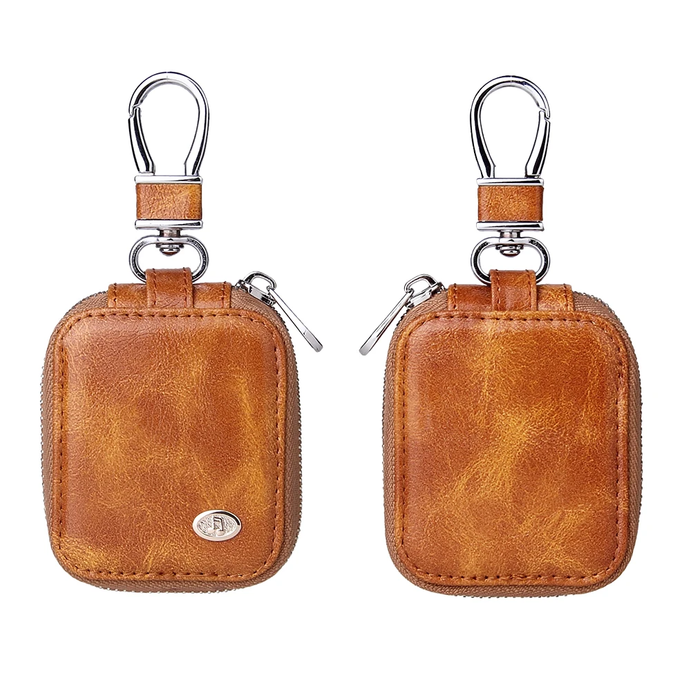 

Wireless Bluetooth Headphone Cover for Airpods Pro Case Universal Zipper Faux Leather Headphone Storage Bag for Air pods