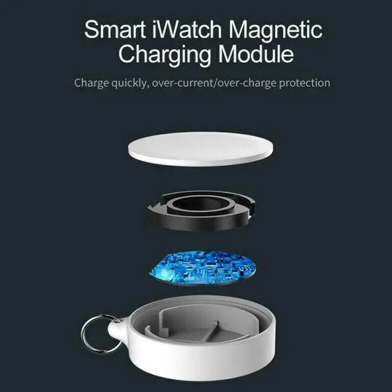 Портативное беспроводное зарядное устройство iWatch зарядная док-станция для Apple