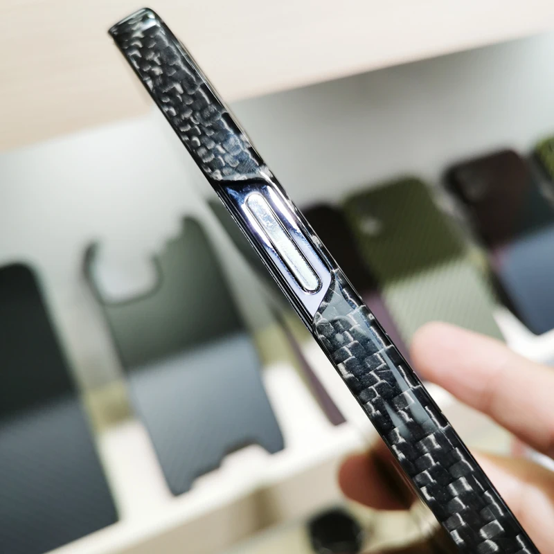 Чехол из углеродного волокна для iPhone 12mini 12 Pro Max ультратонкий ультралегкий