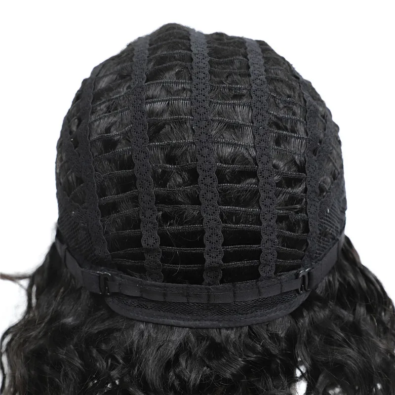 

Black Brown Colored Loose Wave Brazilian Human Hair Wigs Side Part For Women Full Machine Wigs Non-Remy Hair Wig IJOY
