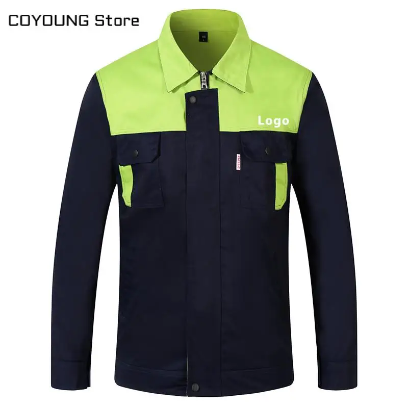 Униформа унисекс с длинным рукавом рабочая одежда смешанных цветов печать