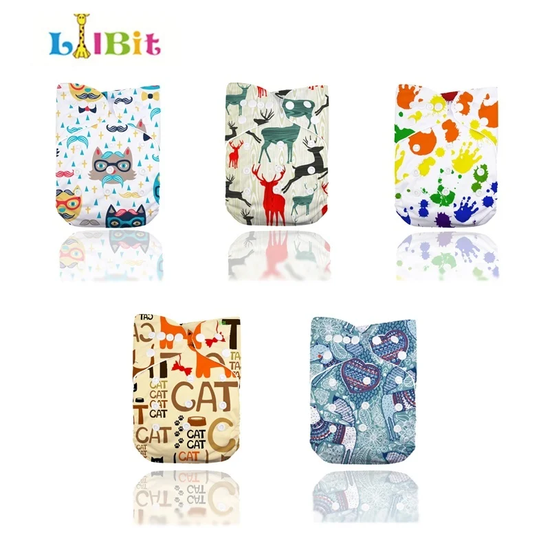 Немного 5 шт. Водонепроницаемый Регулируемый Детский тканевый подгузник с
