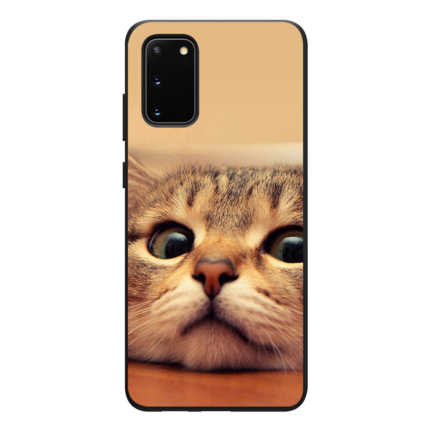 

Cute Cat Phone Case for Samsung A50 A51 A71 A40 A70 A20 A20E S10 S20 S9 S8 S7 Edge Ultra Puls Note 10 9 8 Plus Soft Cases Funda