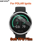 Для спортивных умных часов POLAR Ignite GPS, мягкая термополиуретановая не полная защитная пленка для экрана (не закаленное стекло)