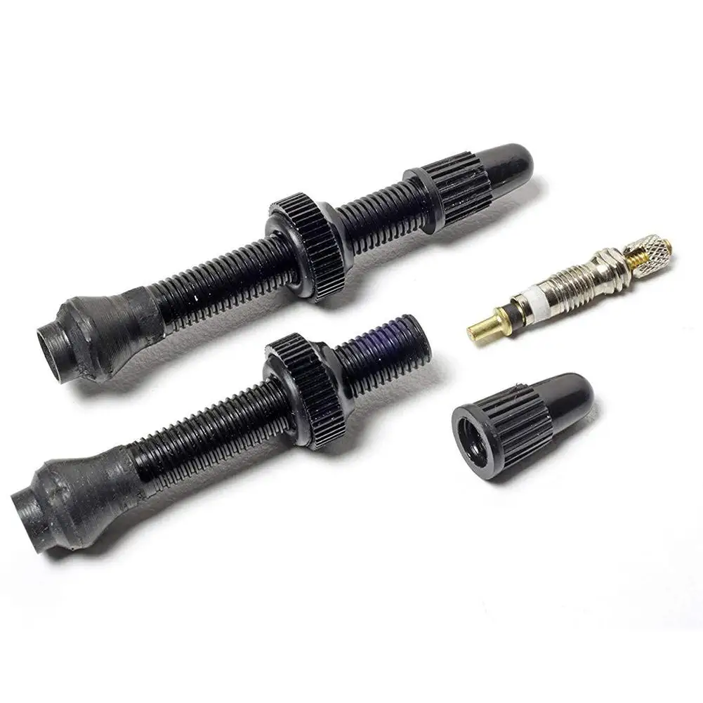 HobbyLane 1 Pair Bike Extender Valves 40mm AL MTB Road Bicycle Vacuum Tube Valve Cores for Tubeless Tire Bike Accessories Hot