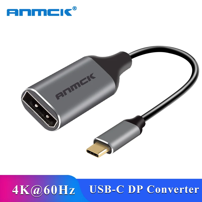 Anmck Кабель с разъемом USB типа C для Displayport адаптер конвертер кабель 4K 60HZ порт