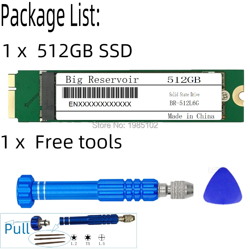 512 ГБ SSD для AIR 2012 ранний Mid Late A1465 MD223 MD224 A1466 MD231 MD232 512G | Компьютеры и офис