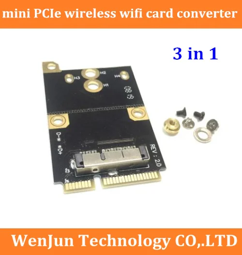 Адаптер PCI-Express PCIe для беспроводной Wi-Fi-карты 3 в 1 адаптер BCM94360CS BCM94331CD BCM94331CSAX macbook