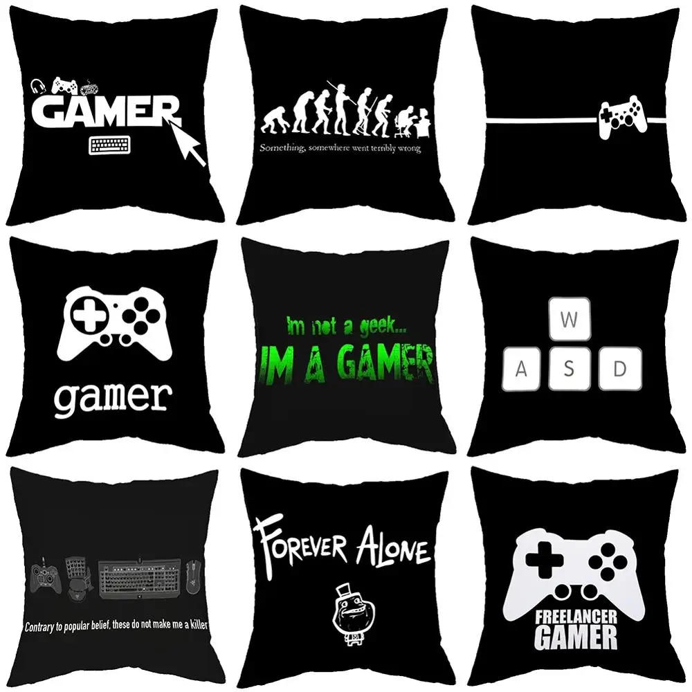 45*45 см Новый дизайн игровой белый чехол для подушки наволочка клавиатуры