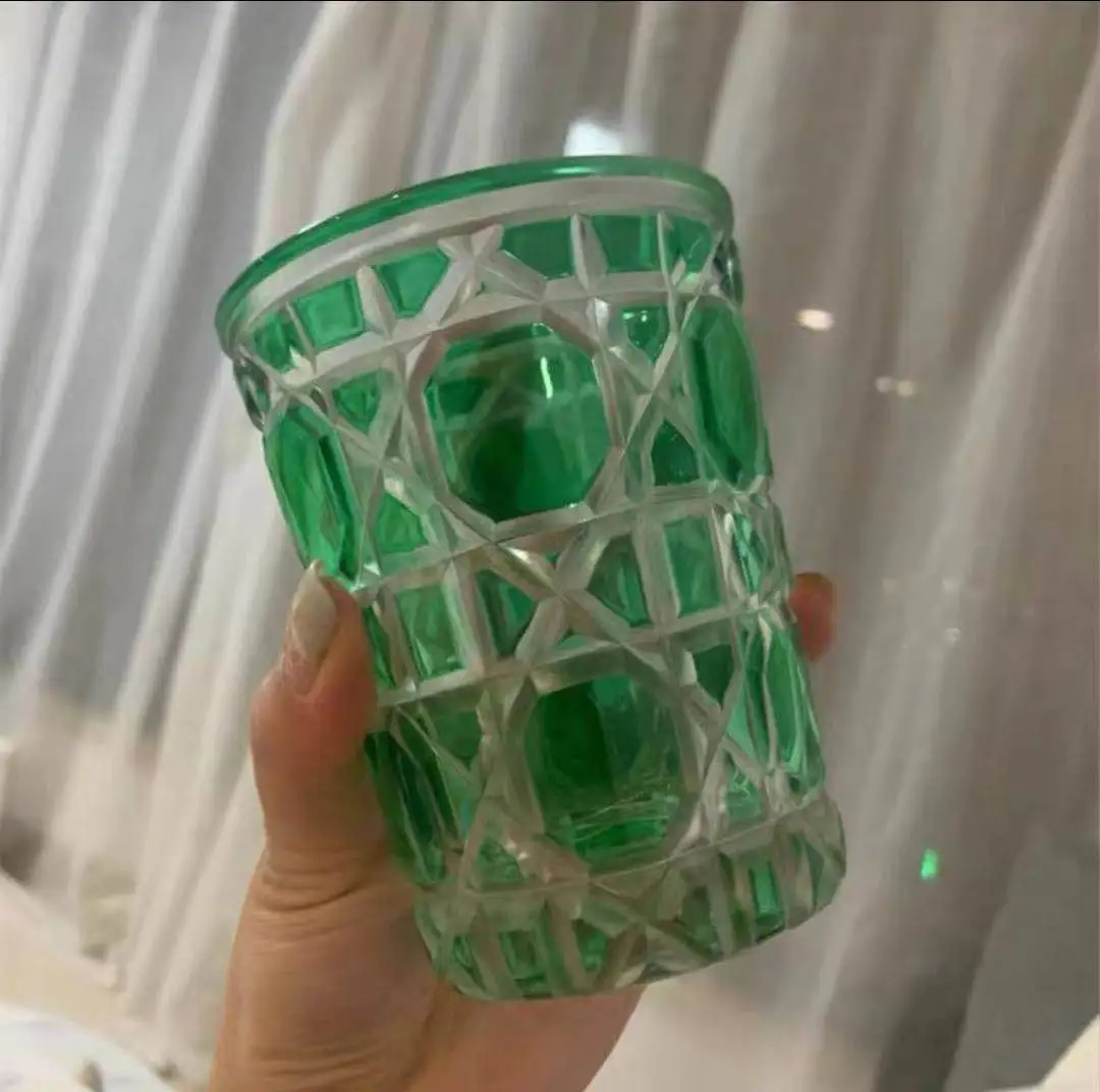 

Whiskey glass beer glass water glass handmade crystal cut glass INS European style glass