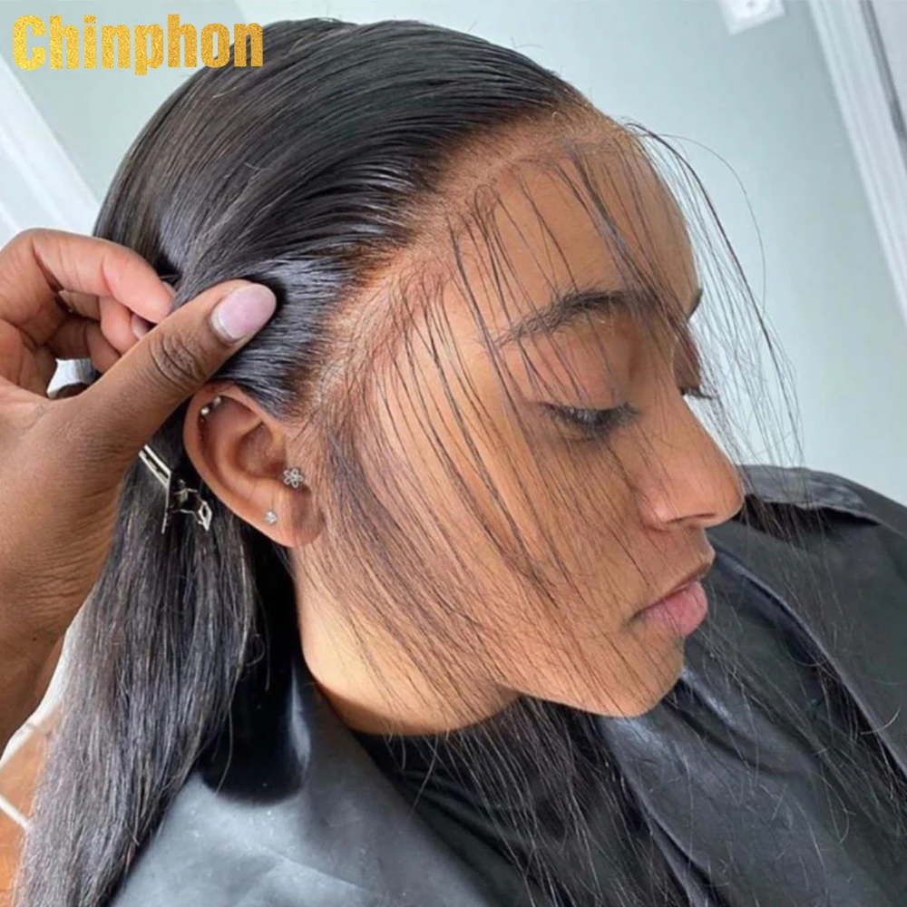 

32 34Inch Straight Lace Front Wig 13x4 Lace Frontal Preplucked High Density Wigs For Women Peruvian Straight Human Hair Wig