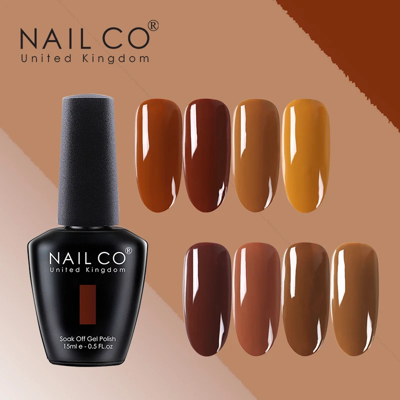 Цветной Гель-лак NAILCO в виде тыквы для маникюра удаляемый замачиванием