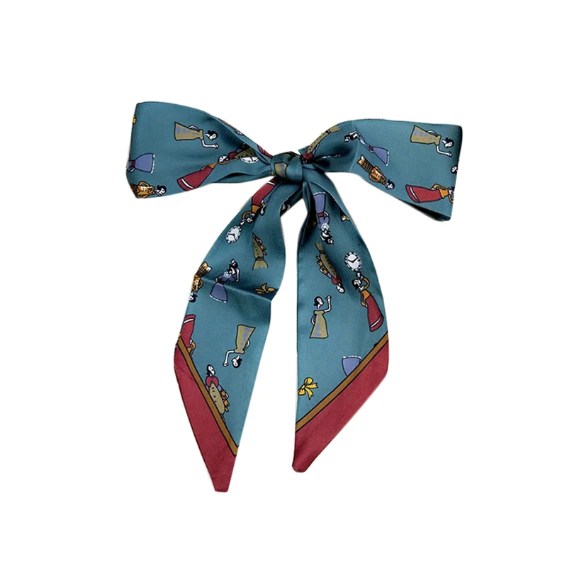 Женский длинный шарф очаровательный пояс с цветочным принтом модная сумка ленты