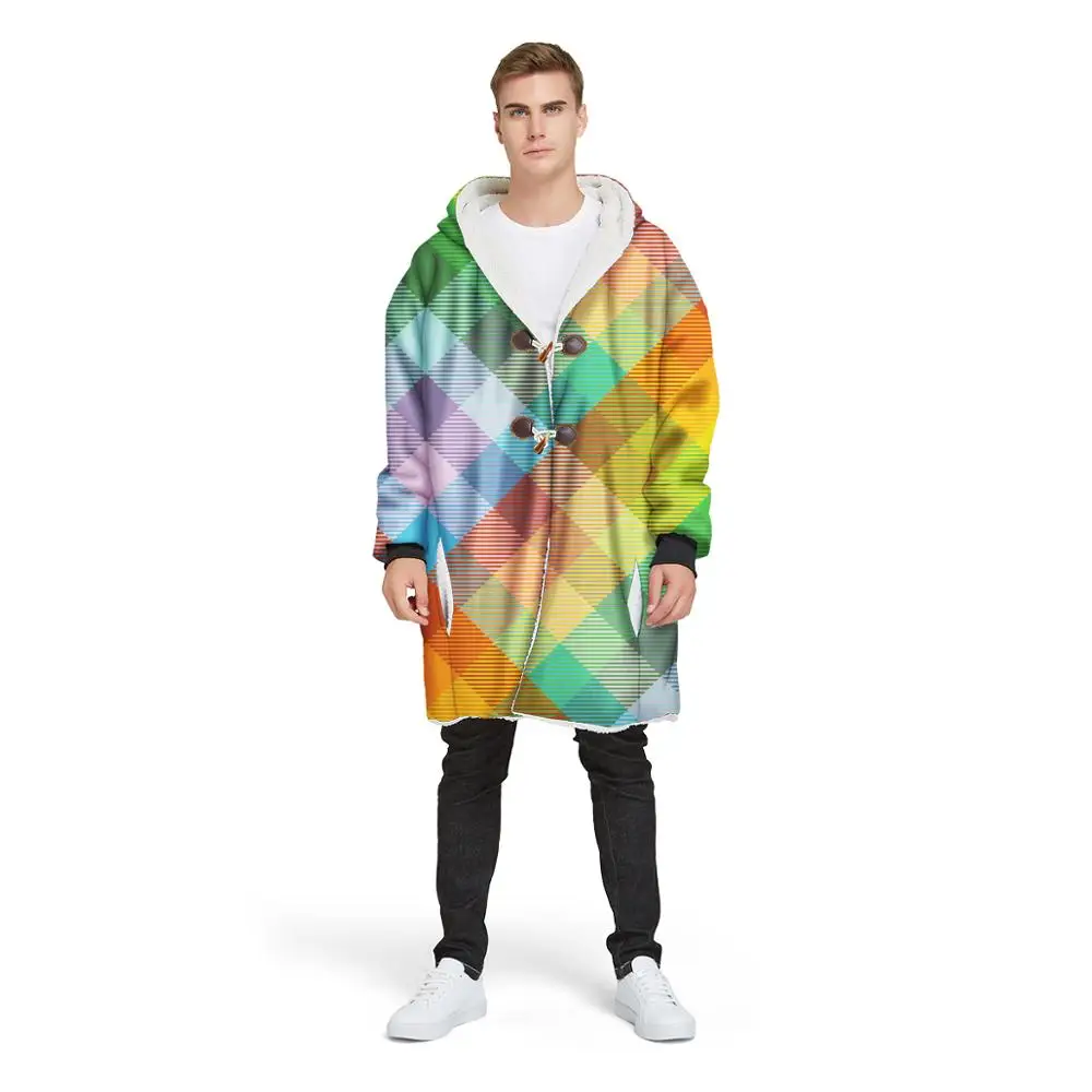 Пледы с капюшоном одеяло флис шерпа плюшевая зимняя уличная одежда большой