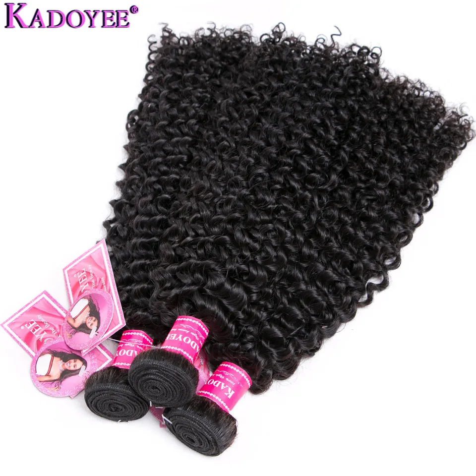 Kinky Curly Bundles With 13x4 Frontal Remy Human Hair 3Bundles With Closure H Brazilian Hair Weave Bundle Extension With Closure