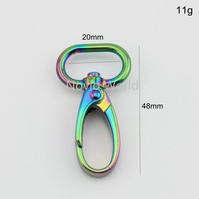 Мир Nolvo 5 20 100шт 48*20 мм 3/4 &quotРадуга металлическая пряжка мешок застежки Поворотный