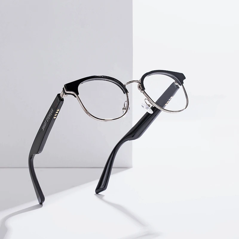 

KX04B Smart Glasses Wireless Bluetooth Hands-Free Calling Audio Open Ear Anti-Blue Light Lenses Glasses